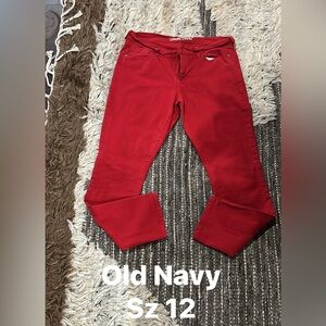Old Navy Bold Red Trousers